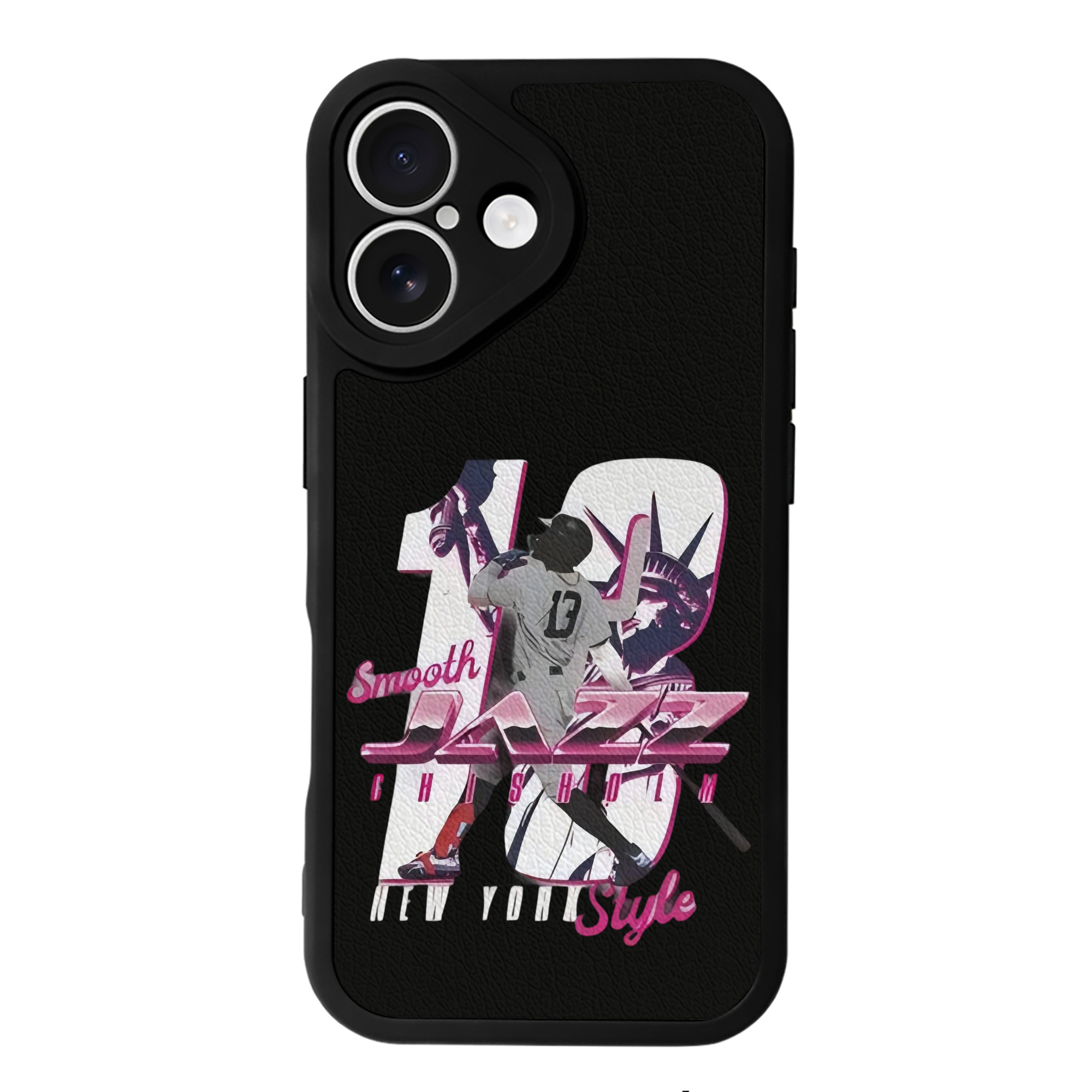 Jazz Chisholm Jr. 23 IPhone 16 Silicone Leather Case – UV Print, Lambskin Texture – Perfect Fit, Wireless Charging Compatible, Scratch Resistant, Precise Cutouts – Stylish Protection For IPhone 16